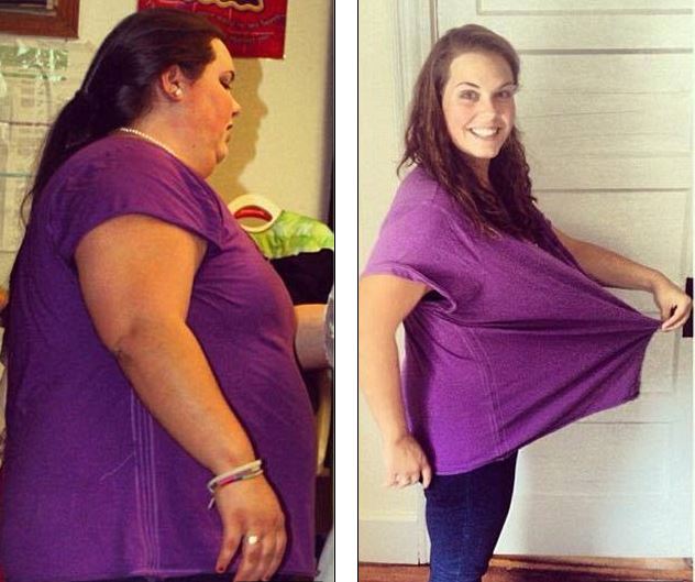 فتاة أمريكية استطاعت أن تخسر أكثر من نصف وزنها