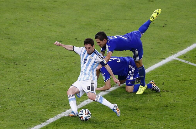 صور من المبارة الأخيرة للأرجنتين ، تثبت أن ميسي هو أفضل لاعب في العالم !