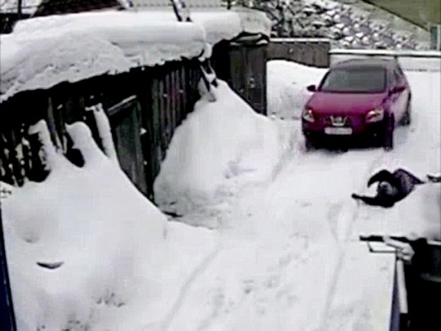 VID: Graphic Content: Russian Woman Run over Repeatedly by Neighbour after Scratching Car