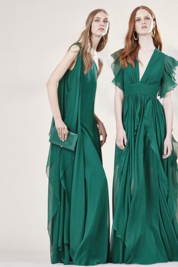 فستان أخضر