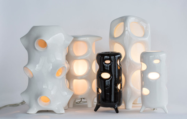 ستوديو " ENTLER " للتصميم يطلق مجموعة مصابيح مصنوعة من السيراميك