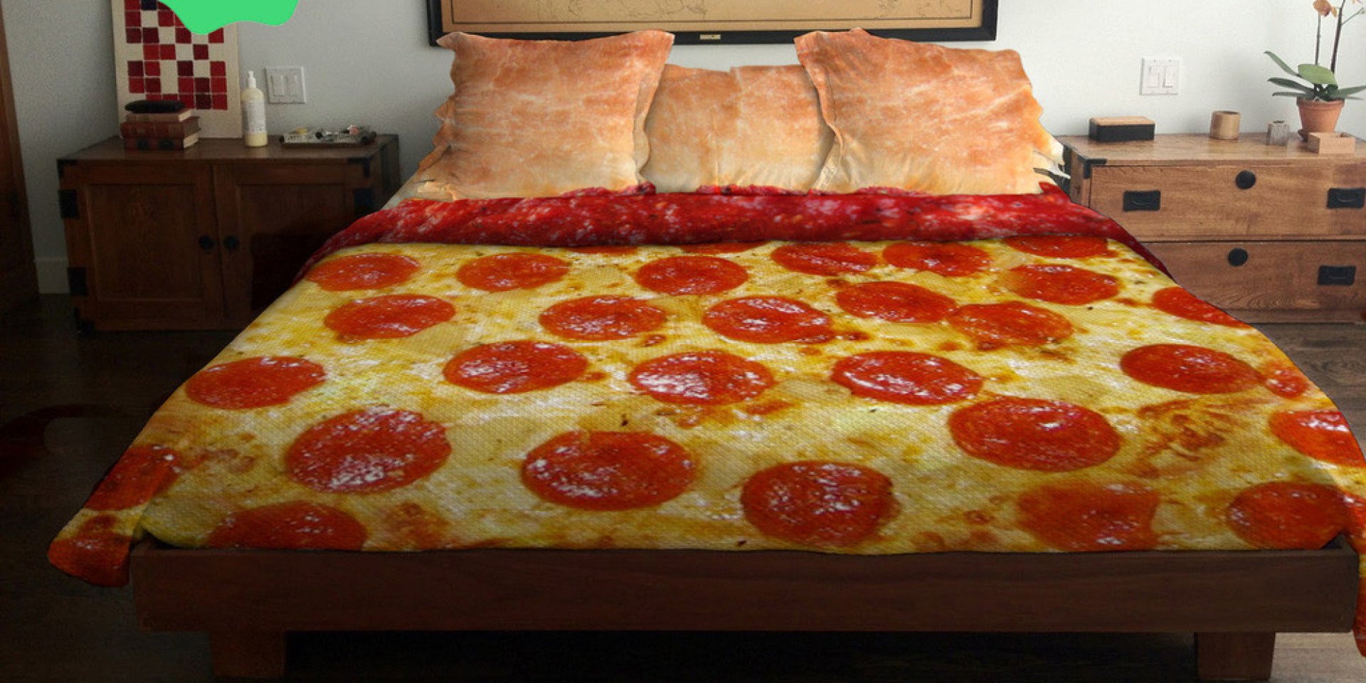 أغطية سرير على شكل البيتزا