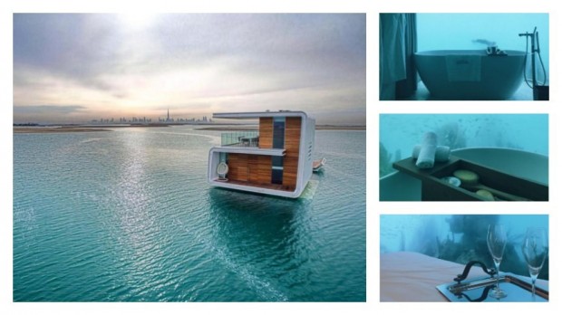 لمحبي البحار.. فلل عائمة فوق البحر في دبي!