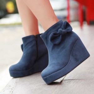 Comfortable-Wedges-Ankle-Snow-Boots-For-Girls-With-Bow-3991