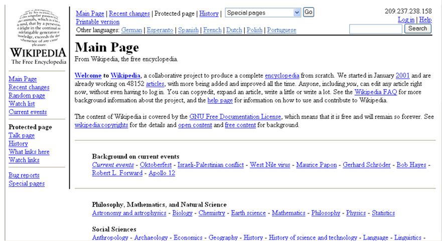 Wikipedia.org (2001)