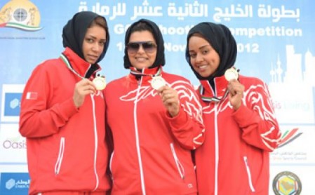 سيدات البحرين للرماية يحققن ميداليتين في بطولة الخليج 12 للرماية