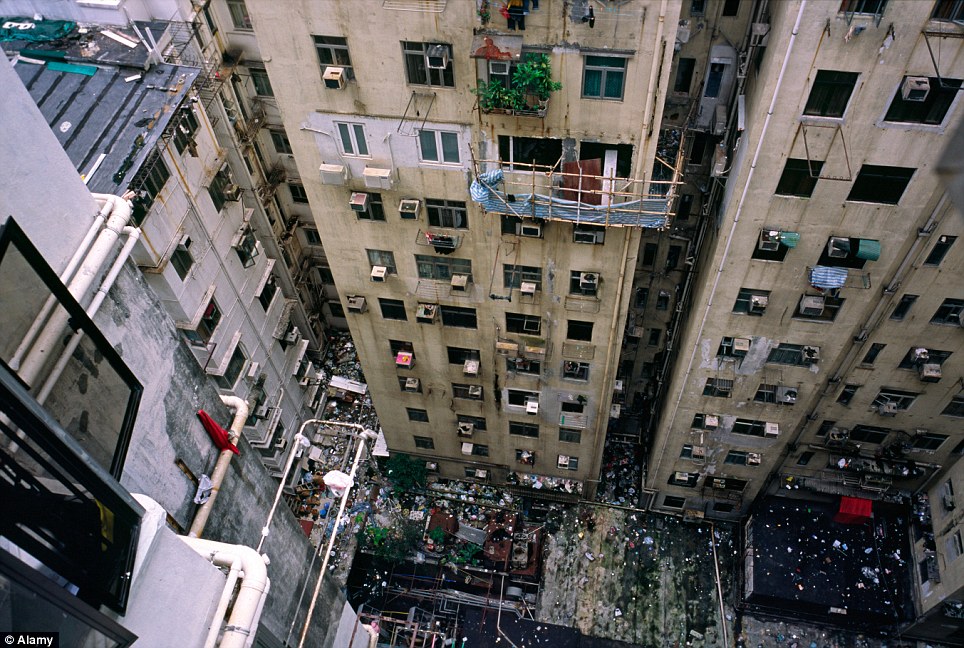   افقر الاحياء في مدينة هونغ كونغ 