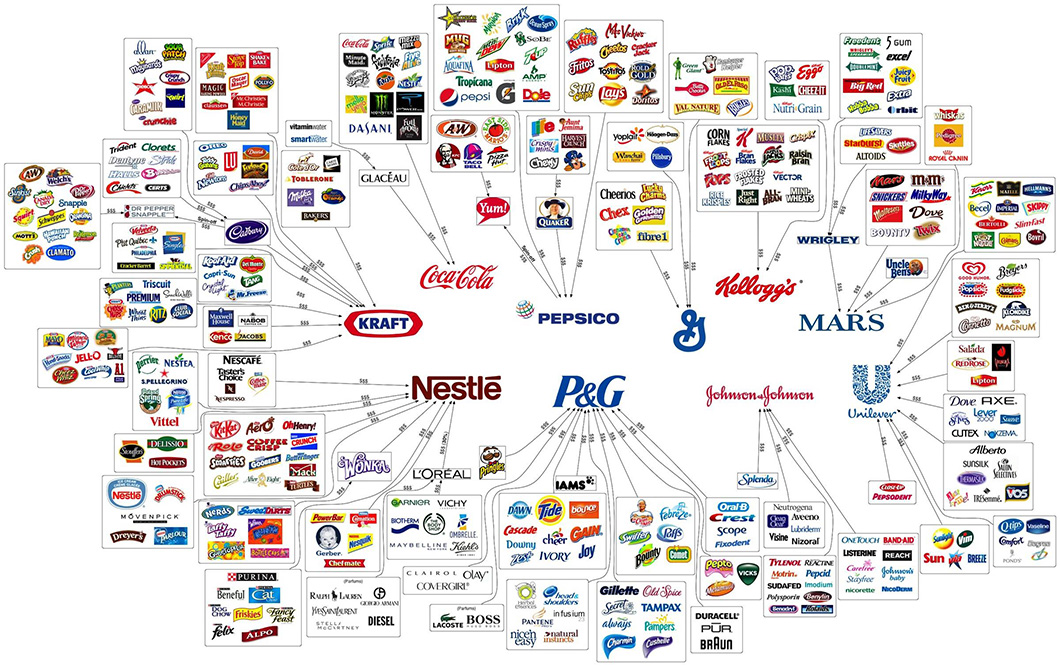 (وهم الاختيار).. هل تصدق بأن 10  شركات فقط هي التي تسيطر على معظم ما نشتريه